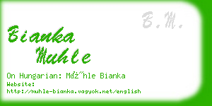 bianka muhle business card